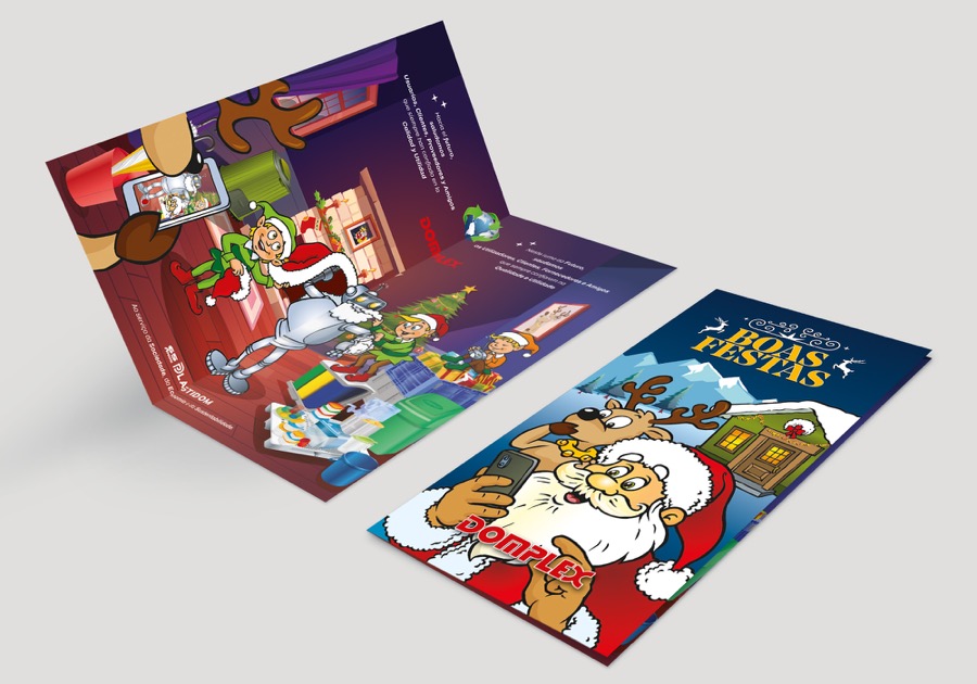 Cartão Boas Festas 2024 - Domplex