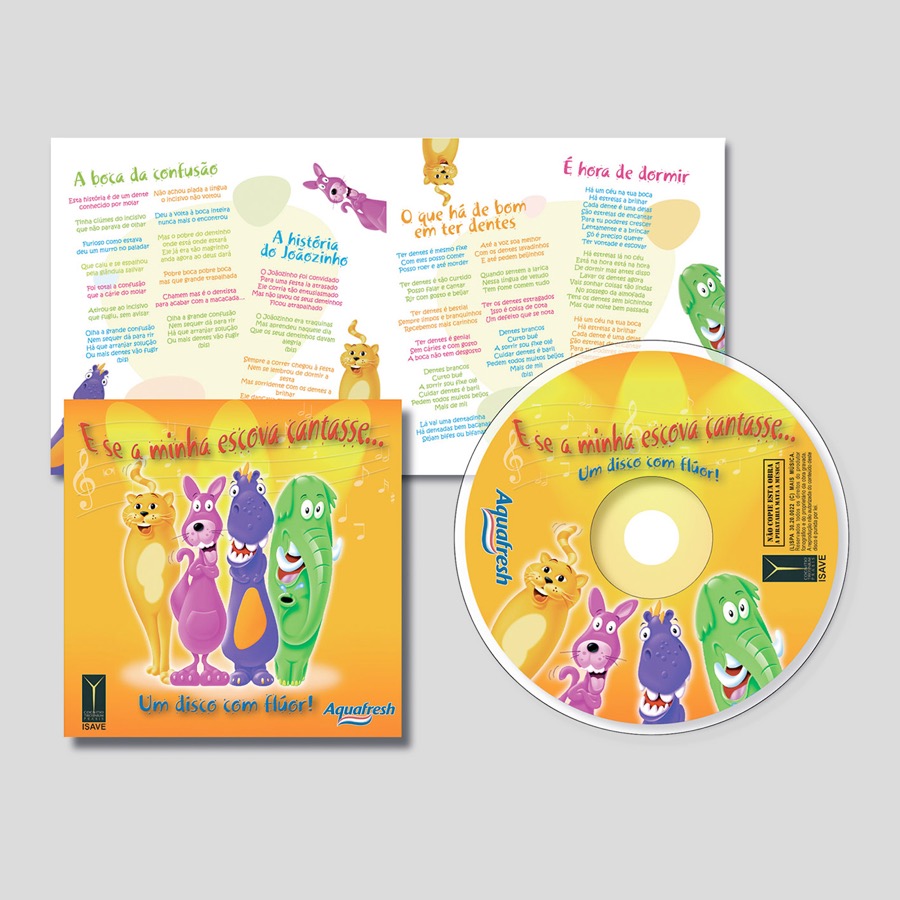 Capa CD e literatura Aquafresh - GSK