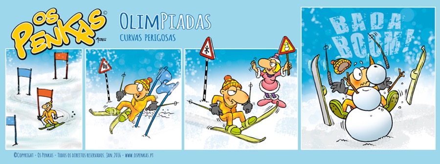 Ilustração Os Penkas Olímpiadas - COP