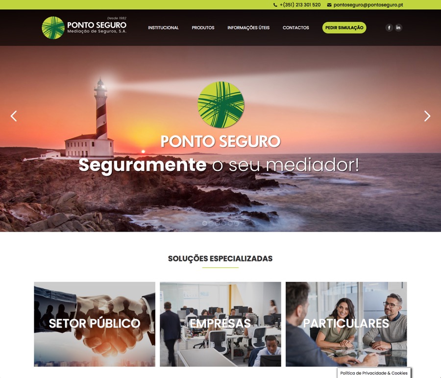 Website - Seguradora Ponto Seguro